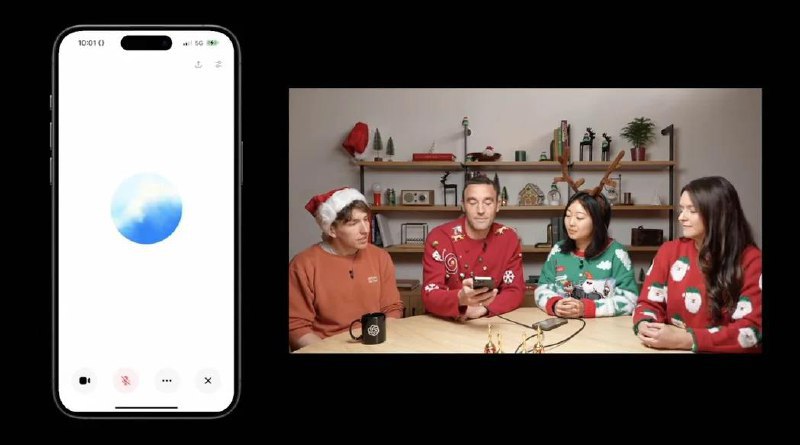 ChatGPT能跟你「视频聊天」了！还能陪你「煮咖啡、认人、回简讯」OpenAI近日针对圣诞节推出「圣诞倒数」系列影片，而在Day 6的倒数中，公布了ChatGPT新的「即时视频功能」让AI功能更上一层楼，近乎惊人的程度，不仅可以即时分辨视讯影像中的人，还可以教学如何手冲咖啡，甚至可以邀请他协助回覆手机荧幕中带有文字及图片的简讯，除此之外也有「圣诞老人语音模式」彩蛋可以体验