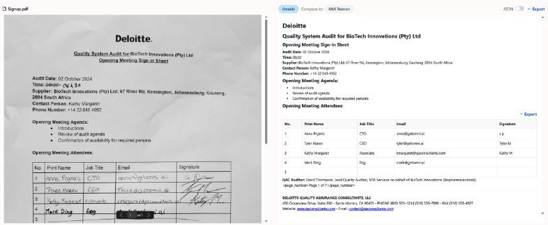 #OCR #开源 #AI⭐ Zerox - 一款开源的 AI OCR 工具Zerox可以将 PDF、DOCX、图片等格式的文档转换为 Markdown它基于 AI 视觉模型（如 GPT-4o-mini 等）实现 OCR 并直接生成结构化内容📑相关阅读Mistral AI 发布全球最强 OCR：每解析1000 页费用为1 美元📮投稿 📢频道 💬群聊 🔎索引via 极客分享 - Telegram Channel