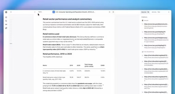 GPT-5.2 强力驱动！OpenAI 深度研究工具大升级，解锁全屏报告交互新体验OpenAI 正式宣布对其 ChatGPT 的深度研究工具进行重磅更新，旨在为用户提供更专业、高效的报告阅读与生成体验