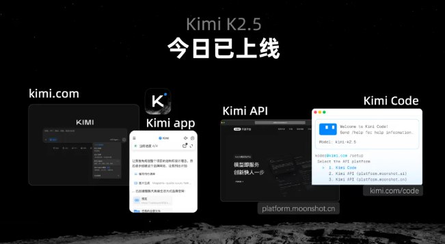 Kimi 进化！发布 K2.5 模型：视觉理解、代码复现与“Agent 集群”协同月之暗面正式发布并开源 Kimi K2.5模型