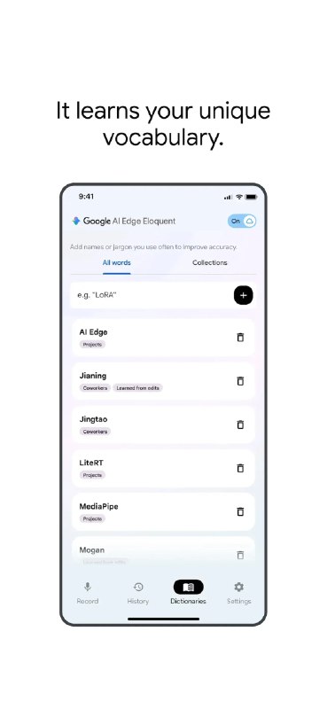 Google推出AI Edge Eloquent”听写应用：Gemma 驱动、免费无订阅Google近期在 iOS 上低调上线一款名为“Google AI Edge Eloquent”的新应用，这是一款主打“离线优先”的语音听写工具，利用 Gemma 系列模型在本地完成语音识别，支持实时转录并自动清理语气词和赘述，将口语化语音整理成更像正式书面语的文本