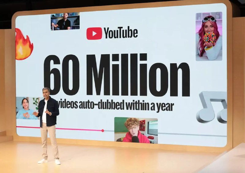 YouTube引入AI唇形同步功能 提升自动配音视频自然度Google在本月的“Made on YouTube”活动上宣布，YouTube自动配音技术迎来新升级：引入AI唇形同步（lip-sync）功能，旨在解决机器翻译视频内容长期存在的“声画不同步”难题