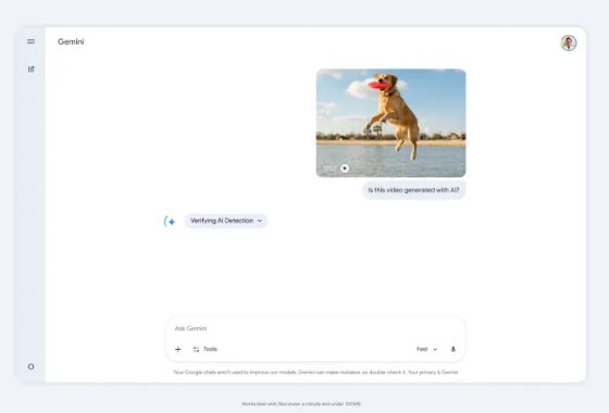 谷歌 Gemini 应用推出视频生成 AI 检测新功能谷歌最近在其 Gemini 应用中推出了一项全新的验证功能，旨在帮助用户检查视频内容是否是由谷歌自家的人工智能技术生成的