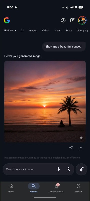 Google Nano Banana图片编辑功能扩展至AI模式与Google LensGoogle热门图片编辑工具Nano Banana基于Gemini 2.5 Flash Image模型构建，在Gemini应用中获得广泛欢迎后，现已扩展支持至AI模式与Google Lens平台