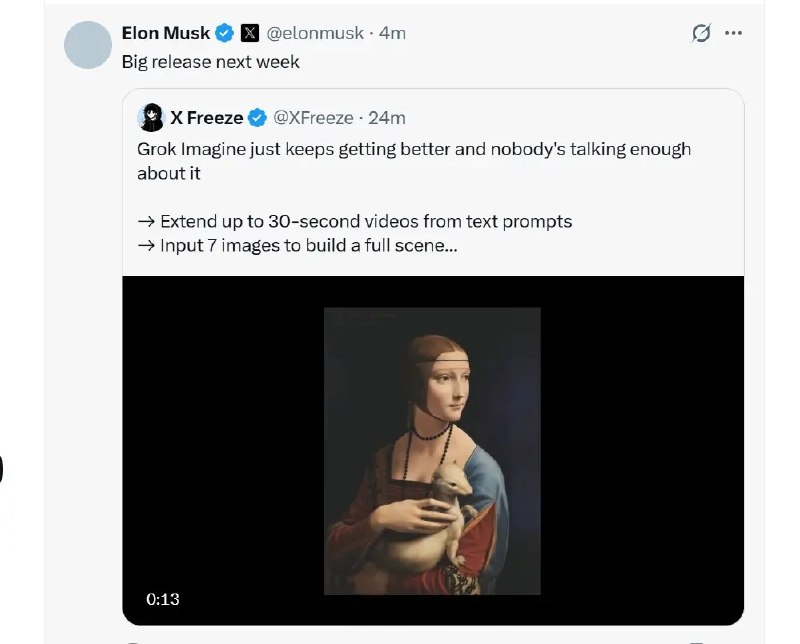 马斯克：人工智能将在3年后超过所有人类智能3月27日，埃隆·马斯克在社交平台X上回复网友发布的视频时表示，人工智能将在3年后超过所有人类智能