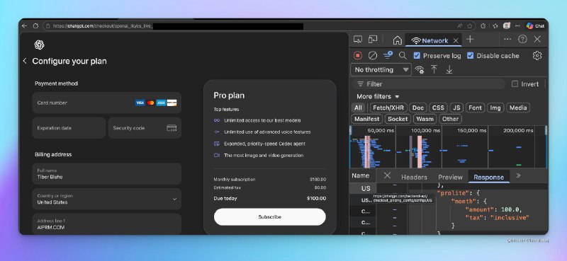 ChatGPT Pro Lite套餐曝光 或推新100美元中端订阅方案OpenAI 正在为 ChatGPT 准备一档全新的中端订阅方案，月费为 100 美元，定位介于目前的 Plus 与 Pro 两档付费计划之间