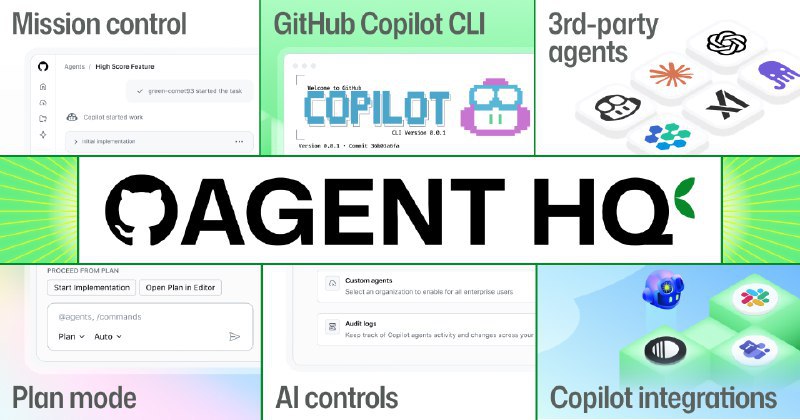 GitHub 发布 Agent HQ：整合多家 AI 代理的统一开发平台GitHub 于 2025 年 10 月 28 日在 GitHub Universe 大会上发布 Agent HQ，一个面向开发者的多代理管理与协作平台