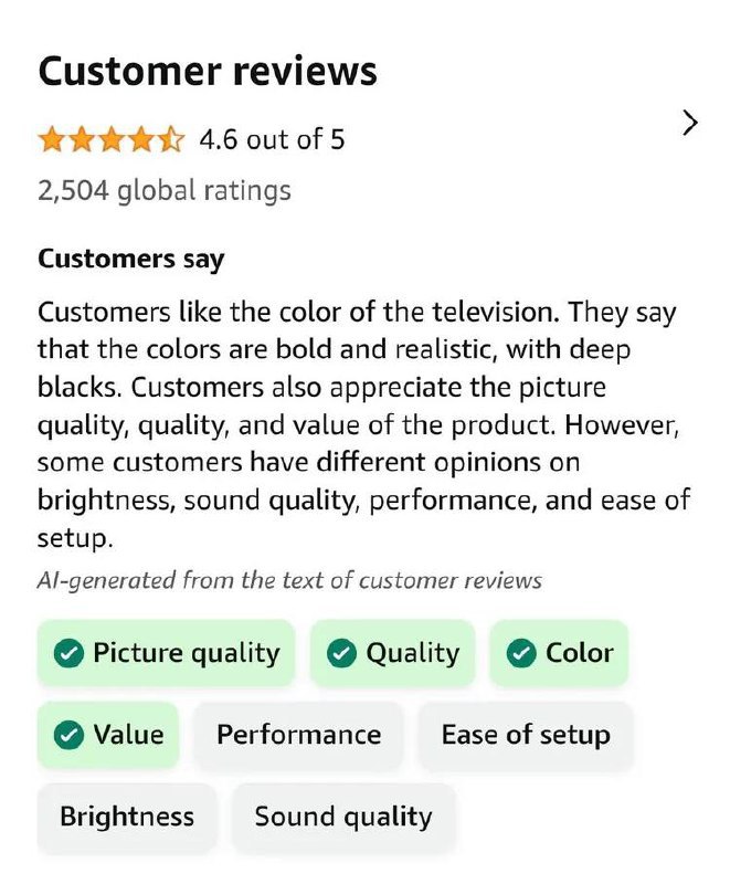 亚马逊添加了AI生成的评论摘要功能，因此您不必阅读评论