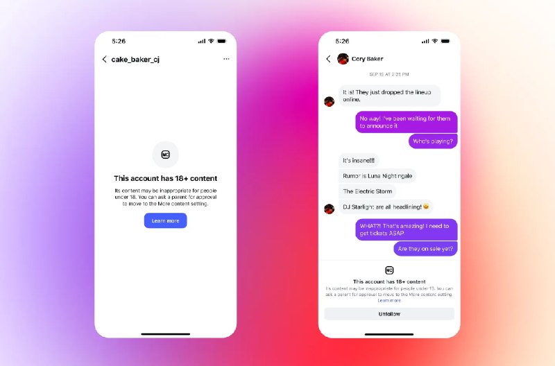 Instagram将默认向青少年显示PG-13内容 并增加更多家长控制功能为了保护未成年用户免受有害内容影响，Instagram近日宣布将对青少年账户推出新的内容限制