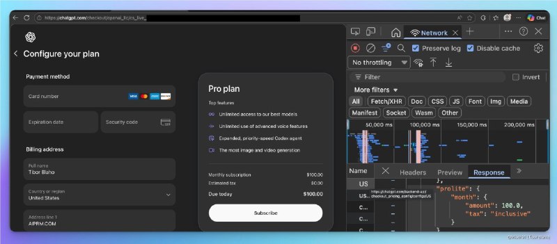 OpenAI 秘密开发中端套餐：ChatGPT Pro Lite 曝光，月费 100 美元在20美元的 Plus 套餐和200美元的 Pro 套餐之间，OpenAI 似乎正准备填补一块巨大的市场空白