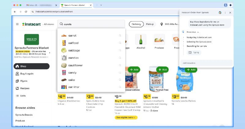 ↩️🖼 Chrome 的 Agent 功能将于12月推出，Agent 浏览器竞争进入白热化阶段科技圈🎗在花频道📮:Google 在美推出 Gemini AI 🤖 集成 Chrome 浏览器 Google 宣布自本周四起，在美国地区为 Mac 和 Windows 桌面版 Chrome 浏览器用户推出 Gemini AI 集成功能，首批适用于英文界面用户