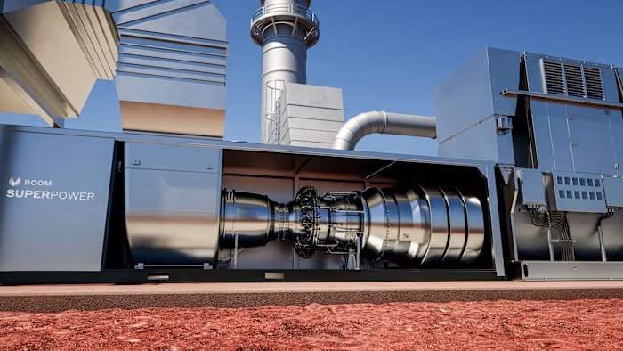 美国数据中心使用飞机引擎发电应对电力不足由于供应链短缺和并网等待时间过长，更便宜、更清洁的替代方案被推迟，数据中心开发商正转向使用飞机发动机和化石燃料发电机来为人工智能的蓬勃发展提供动力