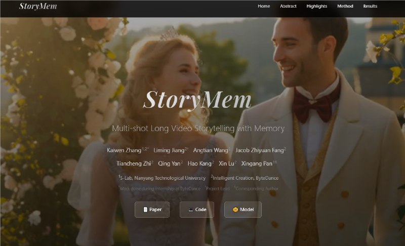 字节跳动推出 StoryMem 系统，解决 AI 视频生成中的角色一致性问题近日，字节跳动与南洋理工大学的研究团队联合开发了一个新系统 StoryMem，旨在解决 AI 生成视频时角色在不同场景中外观不一致的问题