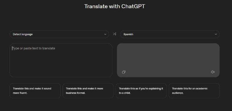 ↩️🖼 OpenAI 低调上线 ChatGPT Translate 网页版工具，支持多模态交互与语气调整科技圈🎗在花频道📮:🤖 OpenAI 开放 ChatGPT 应用提交，开发者可构建聊天原生体验 OpenAI 宣布开发者现可向 ChatGPT 提交应用程序进行审核和发布