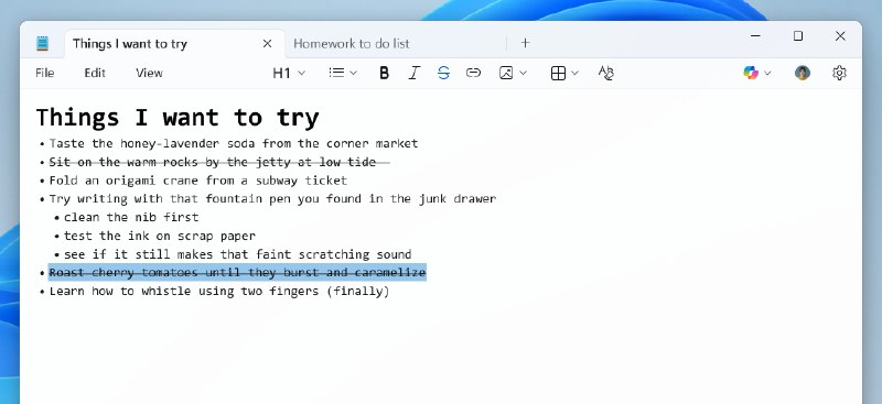 Windows 11记事本再升级 引入可选AI功能与富文本格式在最新更新中，微软为 Windows 11 自带的记事本应用加入了全新欢迎界面，并打出“让你的关键文本编辑器得到提升”的口号，明确将这款传统轻量工具重新定位为具备 AI 能力和富文本能力的现代编辑器