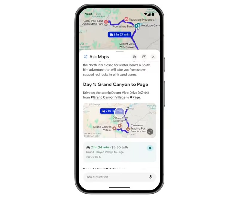 Gemini 加持！谷歌地图推出 “Ask Maps” 功能，复杂问题轻松解决谷歌正加速将 Gemini 的原生能力注入其核心产品
