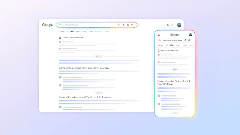 新的Google Web Guide功能可使用AI来组织您的搜索结果页面Google发布了一项名为“Web Guide”的实验性新功能，该功能利用人工智能来整理Google搜索结果页面