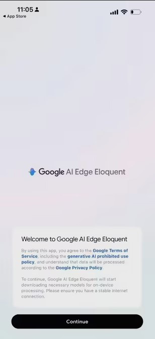 谷歌发布首款离线 AI 听写应用 Eloquent：手机秒变专业速录员当地时间周一，谷歌正式在 iOS 平台推出了主打全离线使用的语音听写应用 Google AI Edge Eloquent
