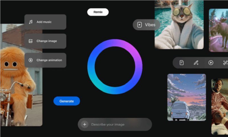 火线竞争OpenAI Sora!Meta AI短视频Vibes全面欧洲上线，生成量已暴涨十倍【AIbase 报道】 科技巨头Meta于本周四宣布，其人工智能生成的短视频平台Vibes正式在欧洲的Meta AI应用程序中上线