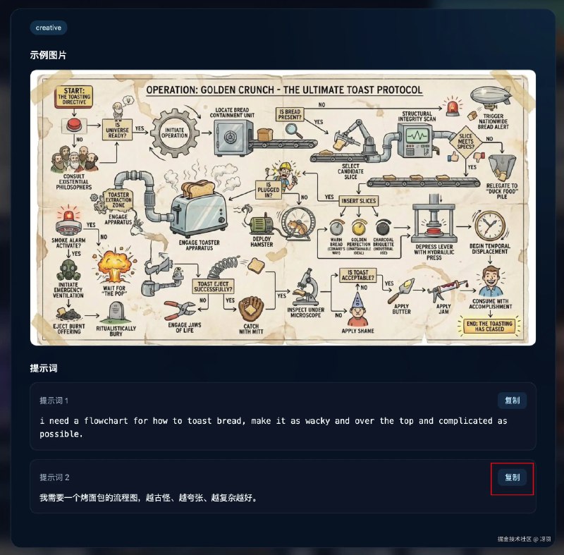 一次找齐！1000 个 Nano Banana Pro 提示词1. 前言别人使用 Nano Bannana 生成了非常惊艳的图片，你是不是也想知道他们用了什么提示词？于是我找了很多 Nano Banna 提示词库，上千个提示词可以直接复制使用！如果你还不知道在哪里使用 Nano banana Pro，可以先看这篇：6 个白嫖 Nano Banana Pro 的网站2. OpenNana地址：opennana.com/awesome-pro… 540 个案例直接使用可以直接选择复制提示词使用：3. Youmind地址：youmind.com/zh-TW/nano-… 519 个提示词直接使用还可以在 Youmind 直接使用 Nano Banana Pro 生成图片，需要消耗积分