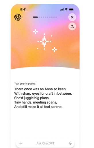 ChatGPT 版“Spotify Wrapped”来了！测测你的年度 AI 称号是什么？继音乐、社交软件之后，生成式 AI 领域也迎来了自己的“年终总结”