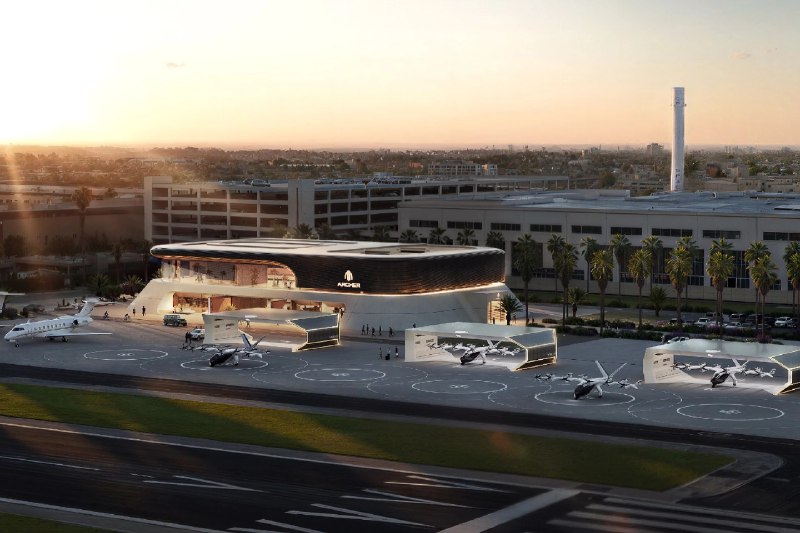 Archer收购洛杉矶机场 将其作为电动空中出租枢纽使用美国eVTOL（电动垂直起降航空器）制造商Archer宣布，以1.26亿美元收购洛杉矶霍桑市政机场，计划将其打造为电动空中出租车的起降枢纽，并作为下一代AI驱动航空技术的创新测试基地