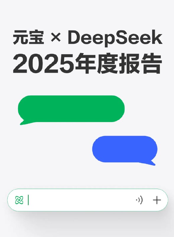 2025元宝xDeepSeek年度报告：用户提问量涨百倍，AI 成日常刚需元宝发布了《元宝xDeepSeek年度报告》，报告称2025年，元宝接入 DeepSeek 的第315天，这份年度数据揭开了 AI 助手的真实使用图景