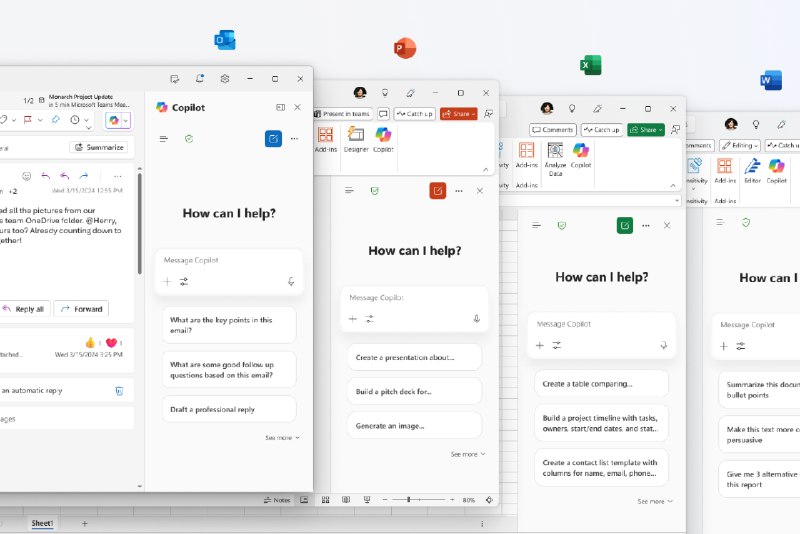 微软Office应用现已免费提供Copilot Chat功能微软今日宣布，为所有Microsoft 365商业用户免费在Word、Excel、PowerPoint、Outlook和OneNote等Office应用中加入了Microsoft 365 Copilot Chat侧边栏，无需额外购买Copilot许可证即可使用