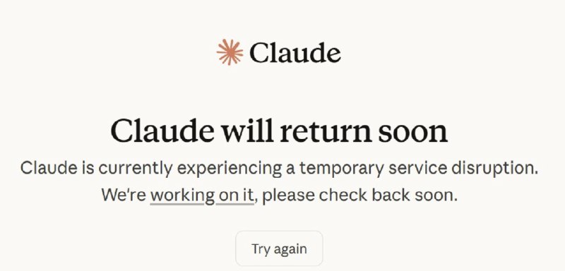 Claude 突发大规模故障，多项服务无法登录或加载8 月 17 日，Anthropic Claude 出现大规模服务故障，影响 Claude.ai、Claude Code 和 Claude Cowork