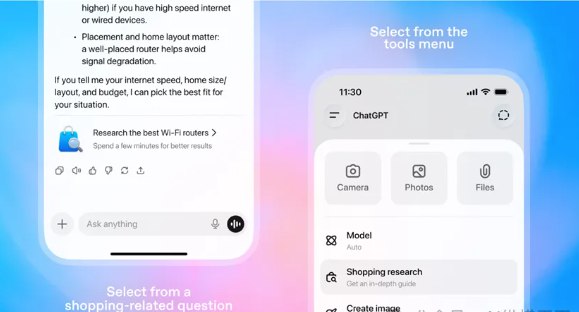 OpenAI推出ChatGPT购物研究功能 数分钟内生成购物指南OpenAI在官网正式推出ChatGPT购物研究功能，帮助用户更快速、更精准地找到心仪的电商产品
