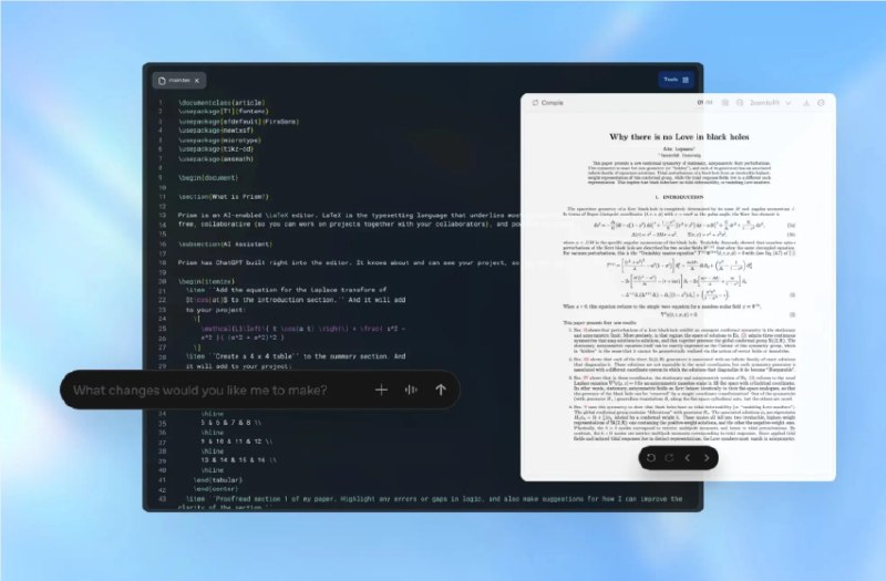 OpenAI 发布 Prism：基于 GPT-5.2 的科研协作新纪元2026年1月28日，OpenAI正式推出名为 Prism 的“AI 原生”在线工作空间