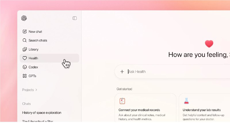OpenAI 发布 ChatGPT Health：引入电子病历连接与医疗专用加密空间OpenAI 宣布推出专为健康与保健领域打造的新功能——ChatGPT 健康 （ChatGPT Health）