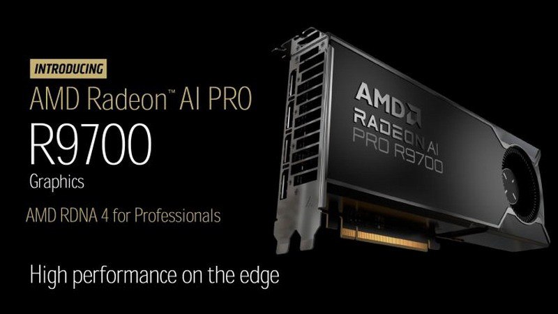 AMD最强RDNA4显卡：Radeon AI PRO R9700售9200元今日(10月24日)AMD宣布，其基于RDNA 4架构的最强工作站级GPU——Radeon AI Pro R9700，将于10月27日零售上市