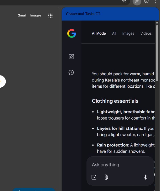 Google Chrome的Gemini新功能泄露 即将推出“代理式浏览”继将Gemini集成至Chrome之后，Google正计划通过“上下文任务”（Contextual tasks）进一步提升AI聊天交互体验，这项功能或将让浏览器自动为用户完成网页浏览