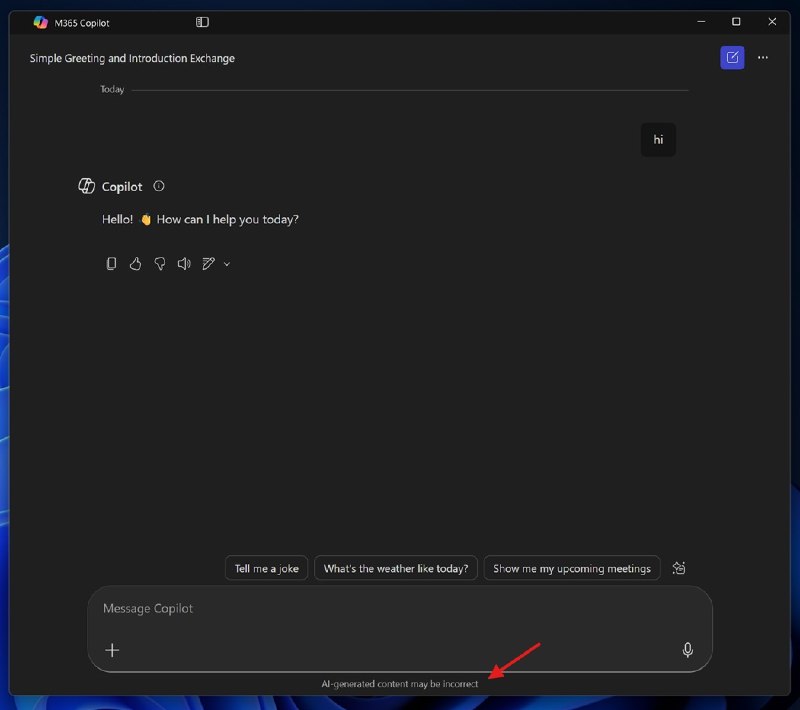 Copilot将默认不显示“AI可能会出错”警告AI模型如ChatGPT等在生成答案的底部，会附带“AI可能会出错”的提示，但微软近日宣布将对Microsoft 365 Copilot中的这一警示进行调整，默认情况下它将不再显示，理由是企业用户认为它过于分散注意力
