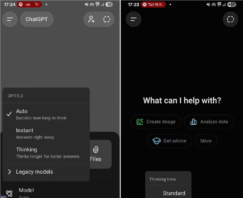 ChatGPT 手机版重磅更新：手动调节 “思考深度” 功能来袭！在最新消息中，OpenAI 对其安卓和 iOS 平台的 ChatGPT 应用进行了重要更新，推出了全新的 “思考时长” 功能，用户可以根据需求灵活调节 AI 的思考深度