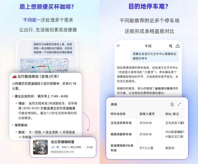 千问 App 全面接入高德地图，AI 赋能出行“顺路”体验出行与生活服务的边界正在被 AI 进一步打破