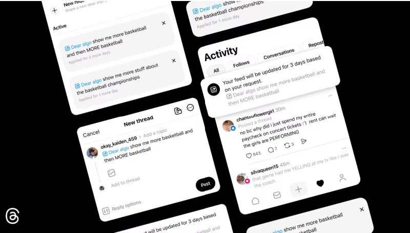 告别算法绑架！Threads 推出 Dear Algo 功能：用 AI 夺回信息流控制权Meta 旗下的社交平台 Threads 于当地时间11日正式上线了一项名为 Dear Algo 的新功能