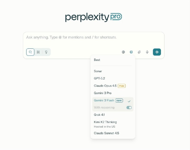 Gemini3Flash 正式面向 Perplexity Pro 与 Max 用户开放12月18日，人工智能搜索平台 Perplexity 宣布，其集成的最新大模型 Gemini3Flash 已全面向 Pro 和 Max 订阅用户开放